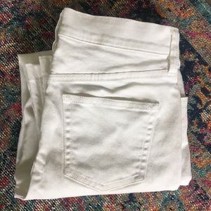 J.Crew Crop Flare Jeans in White (27)